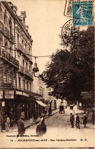 Cpa rochefort sur mer rue - rochefort-sur-mer,