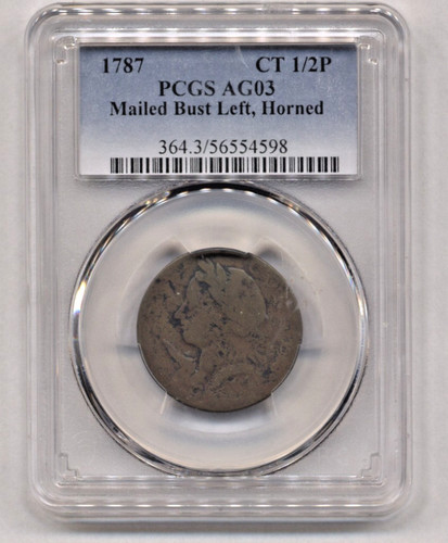 1787 pcgs ag3 busto - 1787,